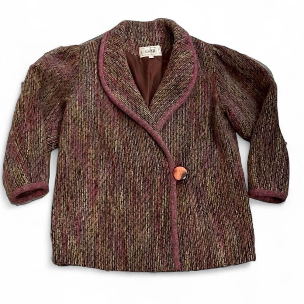 Lee Won Jae Blazer Jacket Women’s M-L‎ Vintage Tailored 3/4 Sleeve 80’s Vintage